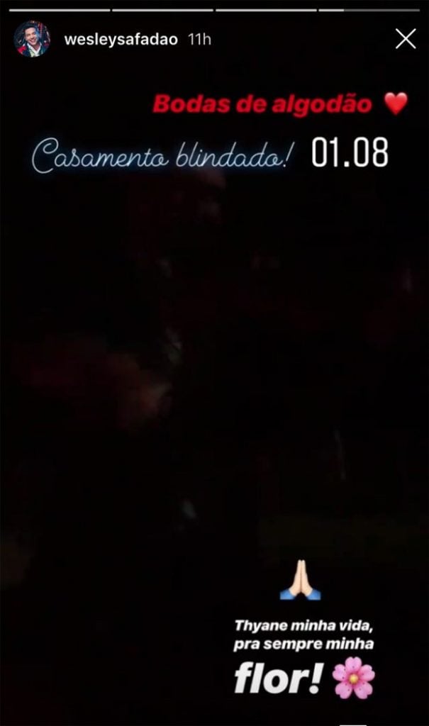 Cantor postou em seu Instagram (Foto: Reprodução)