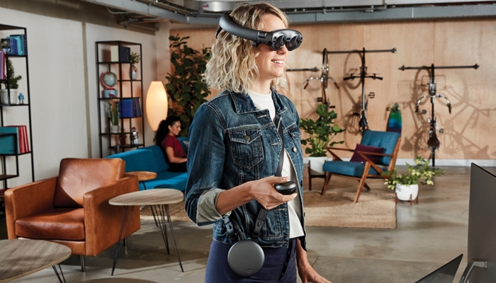 Utilização da realidade aumentada (Foto: Magic Leap/Globo/Divulgação)