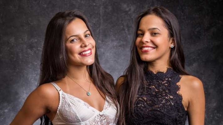 Emilly ao lado da irmã, Mayla. (Foto: Divulgação)