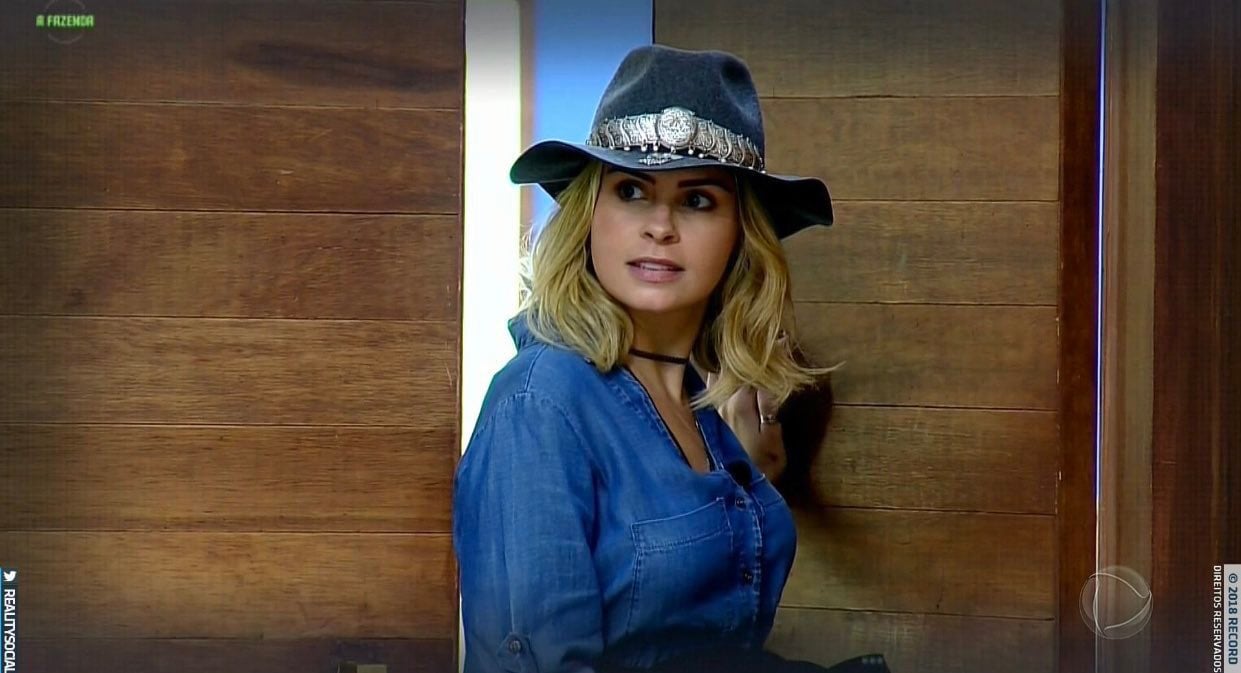 Ana Paula Renault em A Fazenda 10, na Record (Foto: Divulgação)