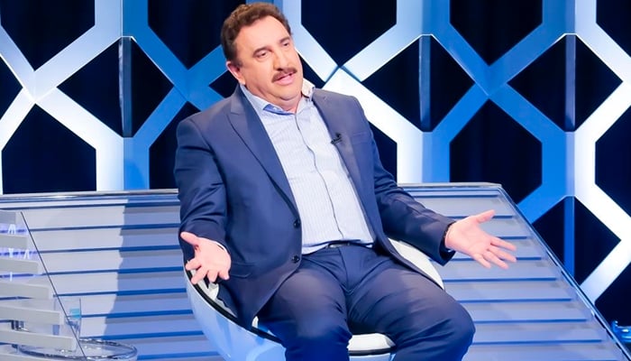 Ratinho durante entrevista ao Poder em Foco, no SBT (Foto: Gabriel Cardoso/SBT)
