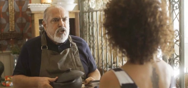 Cacau e Agenor em Segundo Sol (Foto: Reprodução)