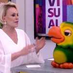 Ana Maria Braga e o Louro José na Globo (Foto: Reprodução)