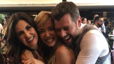 Fátima Bernardes posa abraçada com Luiza Possi e Cris Gomes (Foto: Reprodução/Instagram)