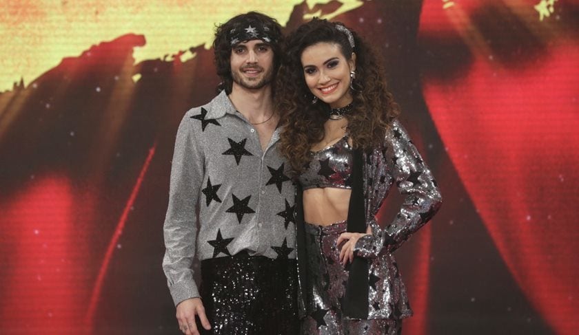 Fiuk e a professora Erica Rodrigues na Dança dos Famosos