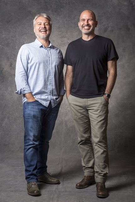 O diretor artístico Fred Mayrink e o autor Marcos Bernstein (Foto: Globo/Marília Cabral)