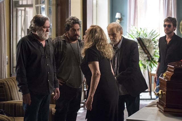 Dodô (José de Abreu), Clóvis (Luís Lobianco), Naná (Arlete Salles) e Nestor (Francisco Cuoco) (Foto: Globo/Estevam Avellar)