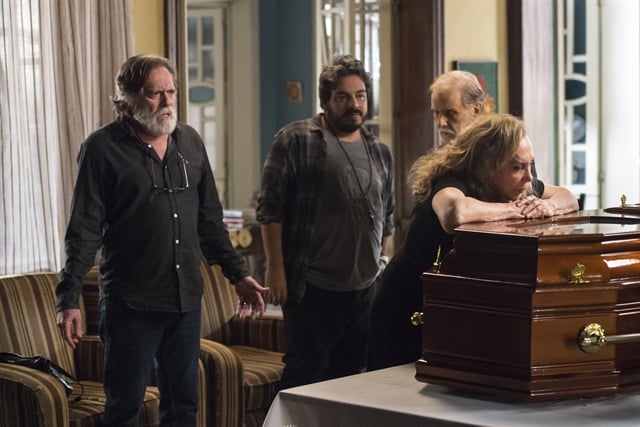 Dodô (José de Abreu), Clóvis (Luís Lobianco), Naná (Arlete Salles) e Nestor (Francisco Cuoco) (Foto: Globo/Estevam Avellar)