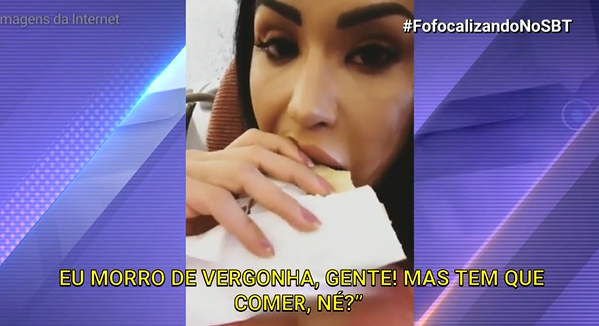 Gracyanne passou vergonha. (Foto: Reprodução)