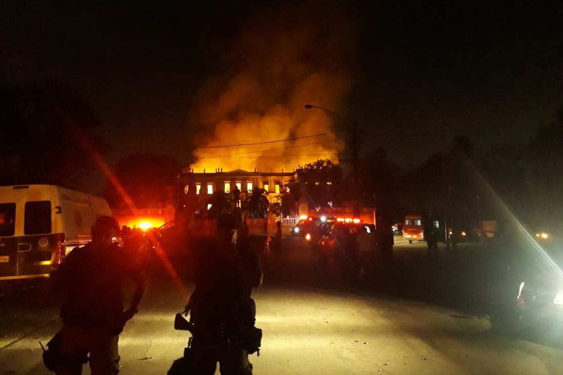 Museu Nacional foi atingido por um incêndio (Foto: Divulgação)