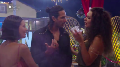 João Zoli, Fernanda Lacerda e Gabi Prado em A Fazenda (Foto: Reprodução)