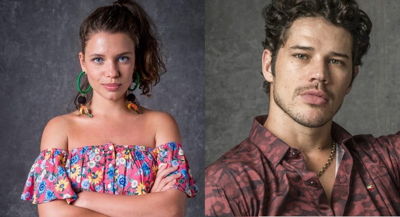 Bruna Linzmeyer e José Loreto caracterizados para O Sétimo Guardião (Foto: João Cotta/ Globo/ Divulgação)