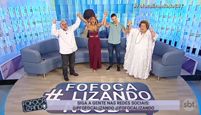 Apresentadores do Fofocalizando mandam forças para o jornalista. (Foto: Reprodução)