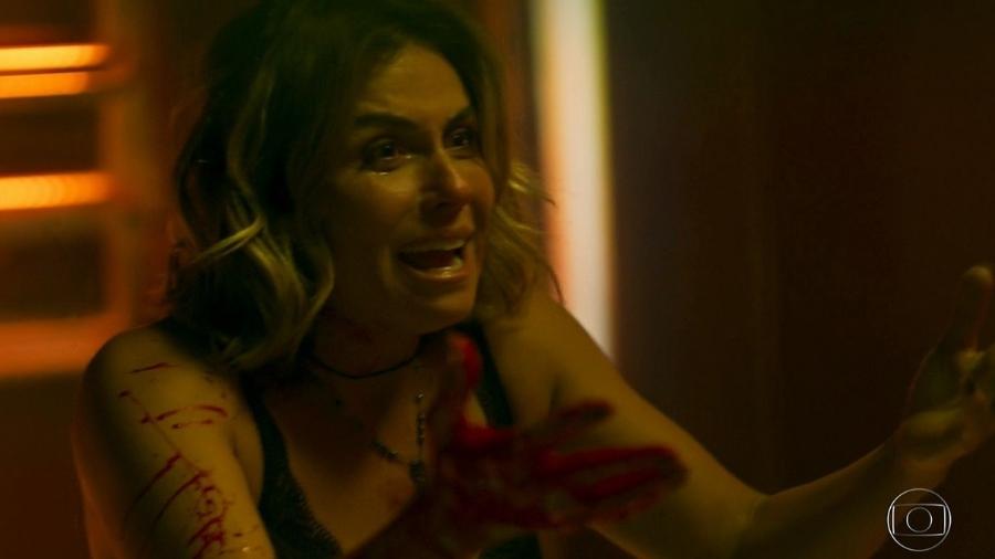 Luzia tenta explicar para Beto Falcão que não matou Remy em "Segundo Sol" Imagem: Reprodução/TV Globo
