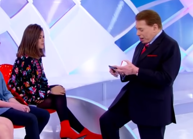 Maisa e Silvio Santos (Foto: Reprodução/ SBT)