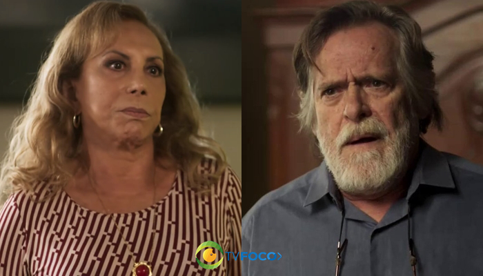Naná (Arlete Salles) e Dodô (José de Abreu) em cena de Segundo Sol (Foto: Reprodução/Globo)