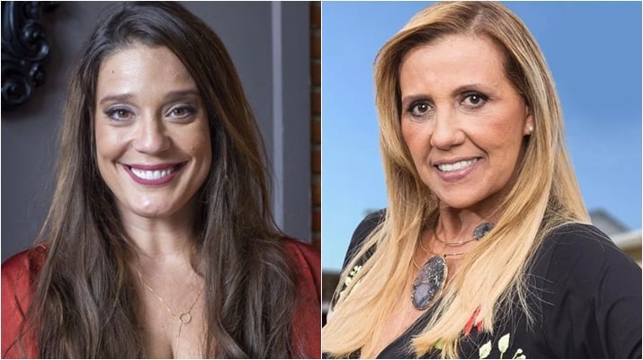 Helga Nemeczyk  se inspira em Rita Cadillac para viver personagem em Ilha de Ferro. (Foto: Montagem/Divulgação)