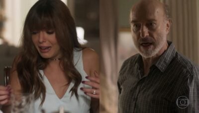 Rochelle (Giovanna Lancellotti) e Severo (Odilon Wagner) em Segundo Sol
(Foto: Reprodução/Globo)