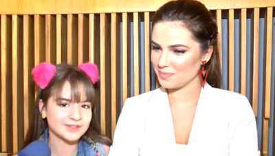 Thaís e Sophia Valverde, a protagonista 'Poliana'. (Foto: Reprodução)