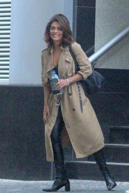 Juliana Paes deixa centro médico na Zona Sul do Rio Foto: agnews