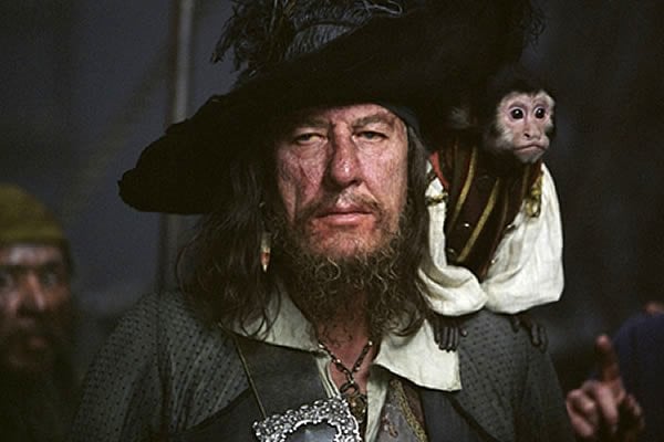 Geoffrey Rush, o Barbossa de Piratas do Caribe (Foto: Reprodução)