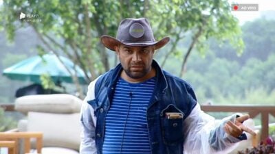 Evandro Santo em A Fazenda (Foto: Reprodução)