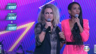 Lua Blanco e Taís Araújo no PopStar da Globo (Foto: Reprodução/TV Globo)