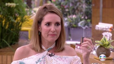 Renata se esquivou da resposta na Globo (Foto: Reprodução)