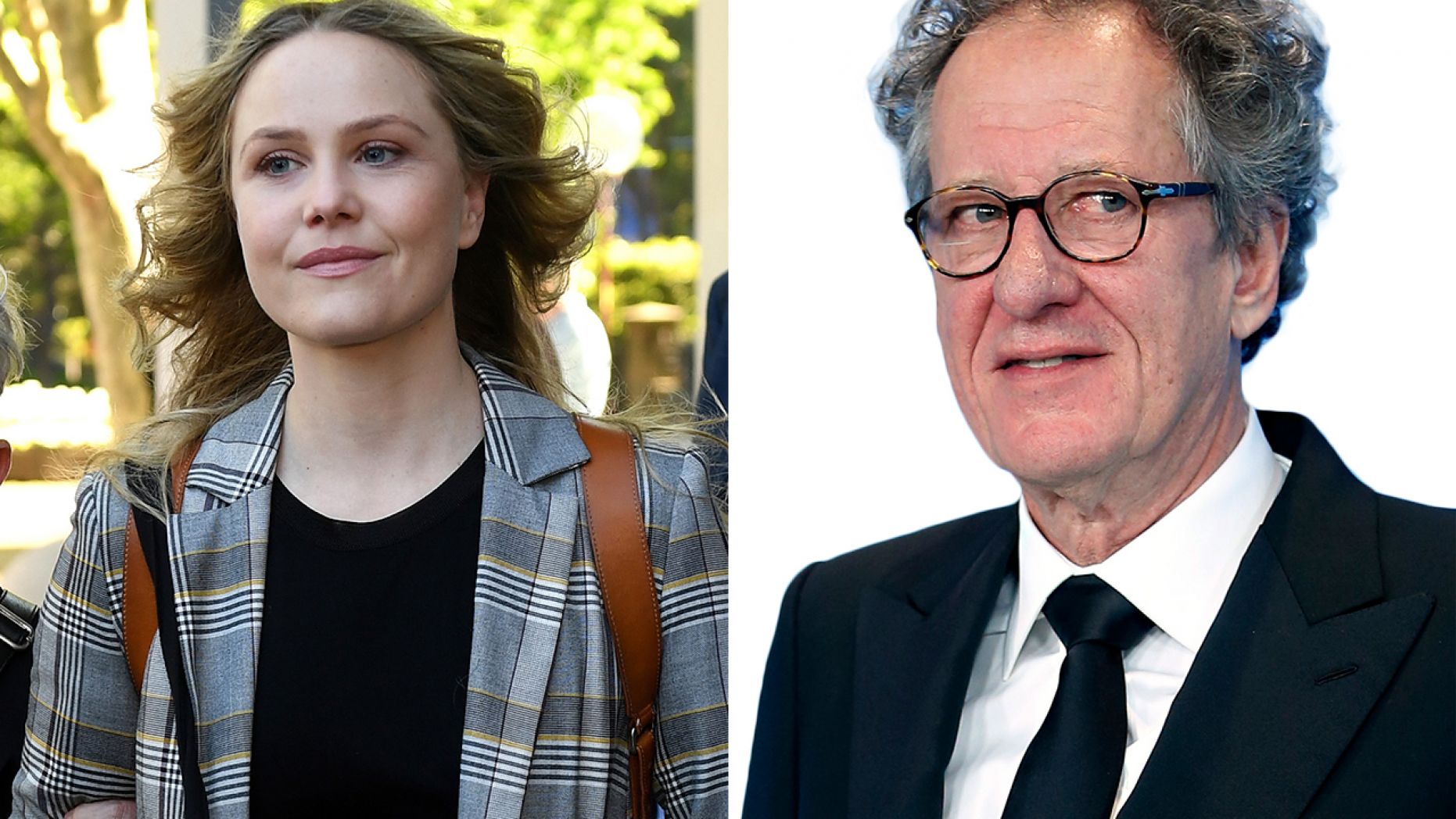 Eryn Jean Norvill e Geoffrey Rush se enfrentam nos tribunais (Foto: Reprodução)