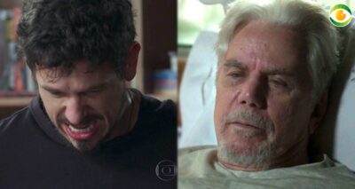Avô consolará o neto em Espelho da Vida (Foto: Montagem/TV Foco)