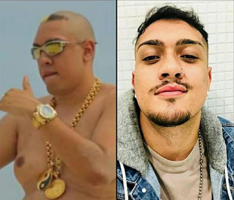 Mc Bin Laden antes e depois (Foto: Reprodução/ Instagram)