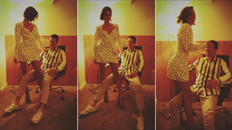 Atriz posou com o amigo (Foto: Reprodução/Instagram)