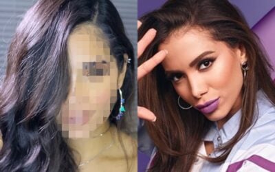 Anitta e sua sósia (Foto: Reprodução)