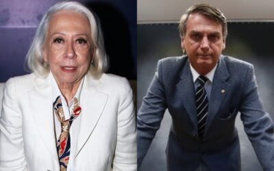 Fernanda Montenegro e Jair Bolsonaro (Foto: Reprodução)