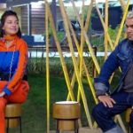 Gabi Prado e Evandro Santo se desentenderam (Foto: Reprodução/PlayPlus)