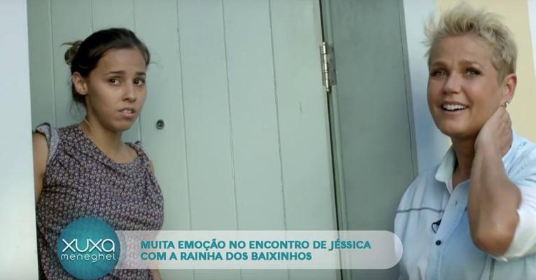 Thati Lopes com Xuxa Meneghel em vídeo do Porta dos Fundos (Foto: Reprodução)