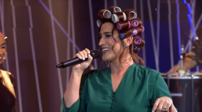 Paulo Gustavo como Dona Hermínia é pressionado no Multishow. (Foto: Reprodução)