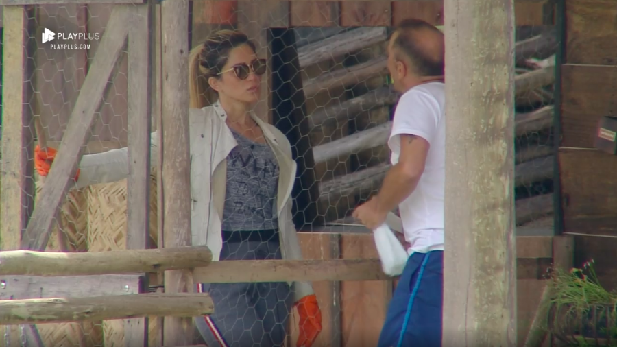 Rafael Ilha e Nadja Pessoa combinaram votos para roça (Foto: Reprodução)