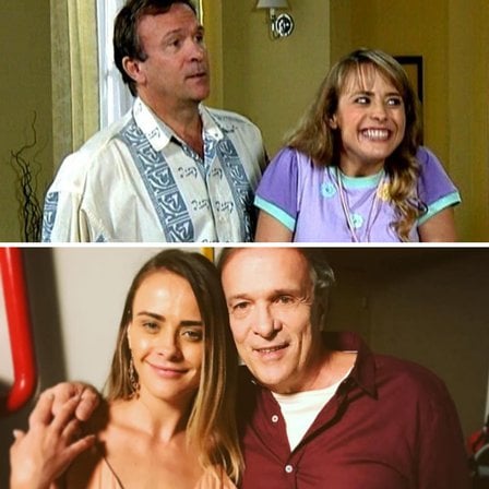 Antes e depois de Juliana Silveira e Camilo Bevilacqua (Foto: Extra/ Reprodução)
