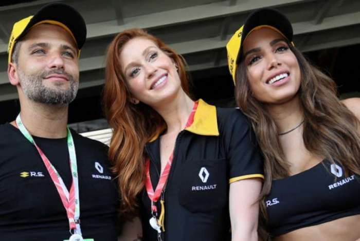 Bruno Gagliasso, Marina Ruy Barbosa e Anitta no Grande Prêmio do Brasil de Fórmula 1