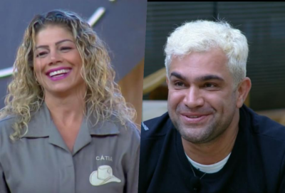 Catia Paganote e Evandro Santo estão na roça da Fazenda 10 (Foto reprodução)