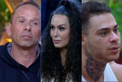 Rafael Ilha, Fernanda Lacerda e Leo Stronda estão na roça da Fazenda 10
