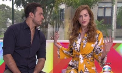 Sophia Abrahão comemorou a mudança no Vídeo Show (Foto: Reprodução)