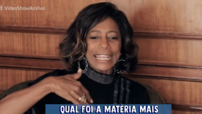 Gloria Maria no Vídeo Show, da Globo (Foto: Reprodução/Globo )