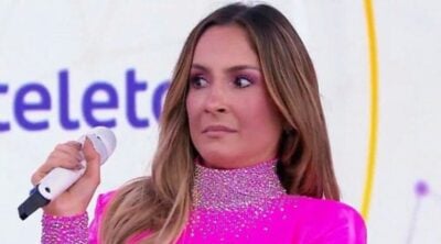 Claudia Leitte no palco do Teleton 2018 (Reprodução).