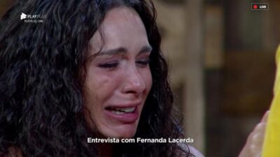 Fernanda Lacerda ficou em choque durante entrevista após eliminação da Fazenda