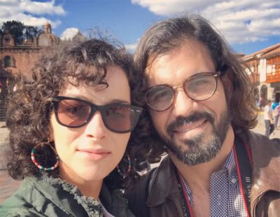Juliao Cazarré e Letícia (Foto: Reprodução)