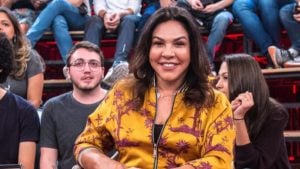 Mônica de Souza no Altas Horas (Foto: Reprodução/Globo)