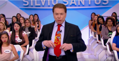 O apresentador Silvio Santos no SBT. (Foto: Reprodução)