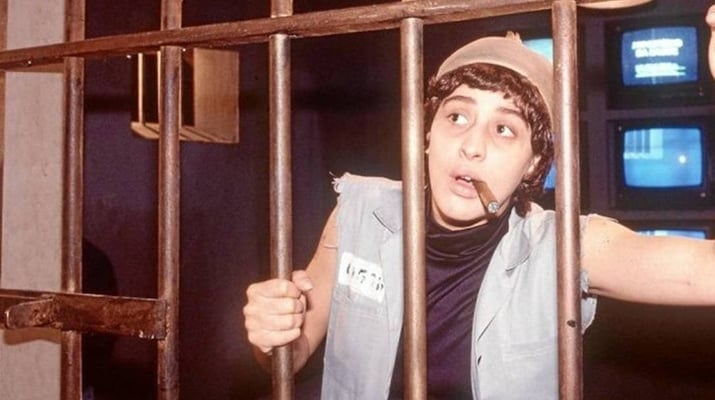 Claudia Raia como a personagem Tonhão na TV Pirata. (Foto: Reprodução)